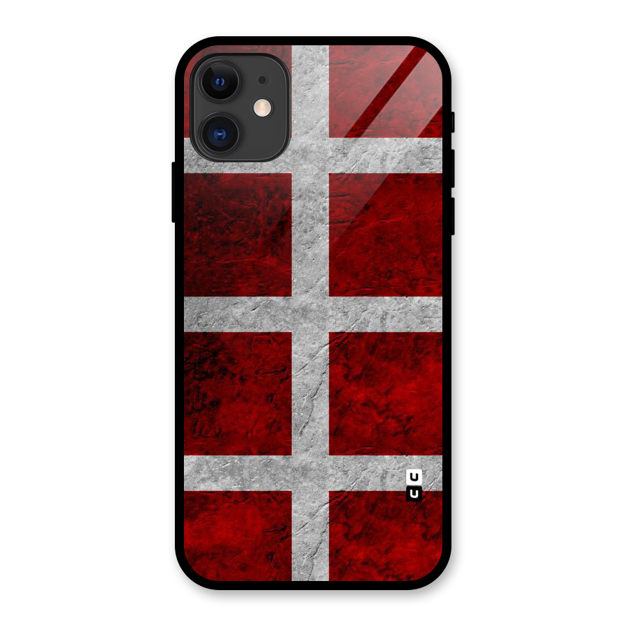 Silver Lines Glass Back Case for iPhone 11