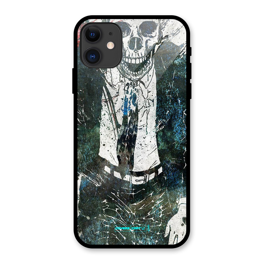 Skeleton in a Suit Glass Back Case for iPhone 11