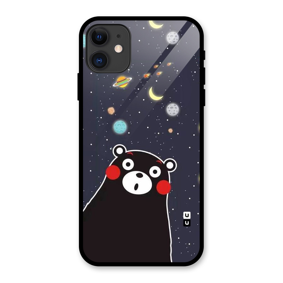 Space Bear Glass Back Case for iPhone 11