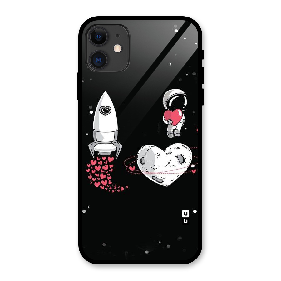 Spaceman Love Glass Back Case for iPhone 11