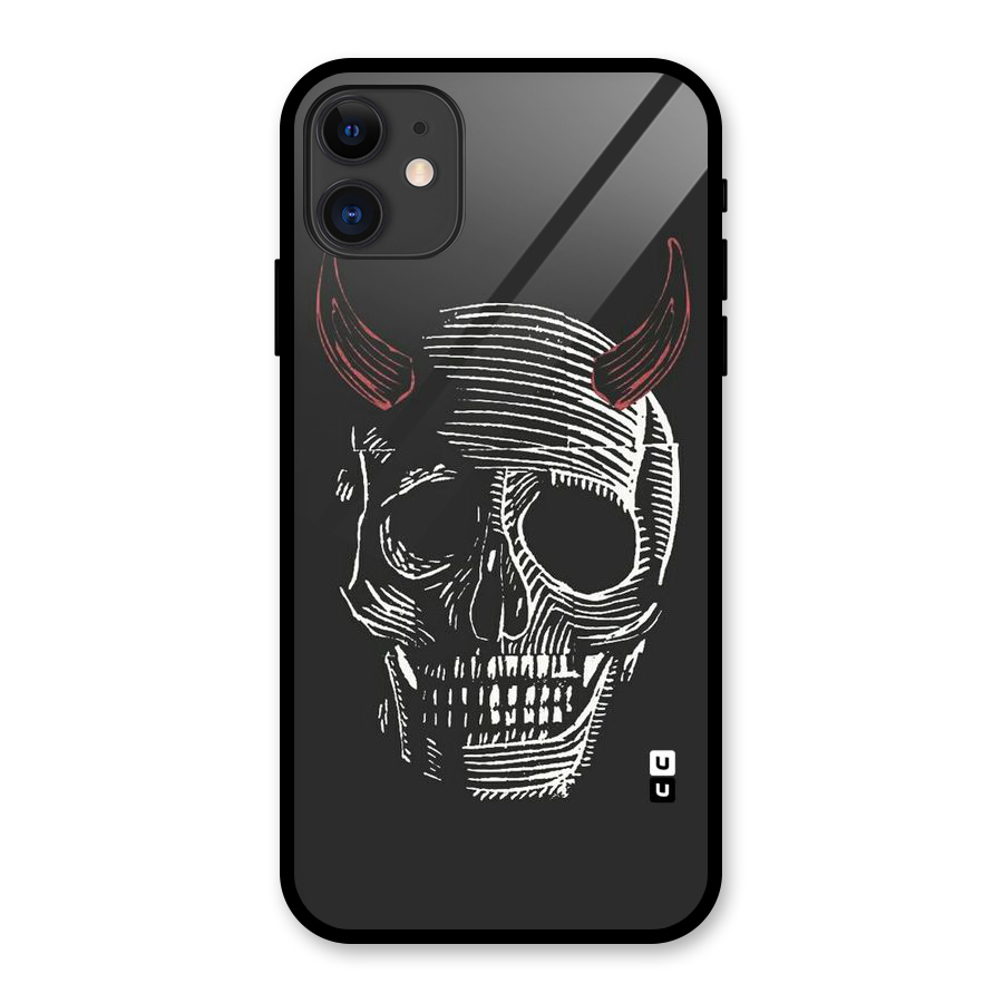 Spooky Face Glass Back Case for iPhone 11