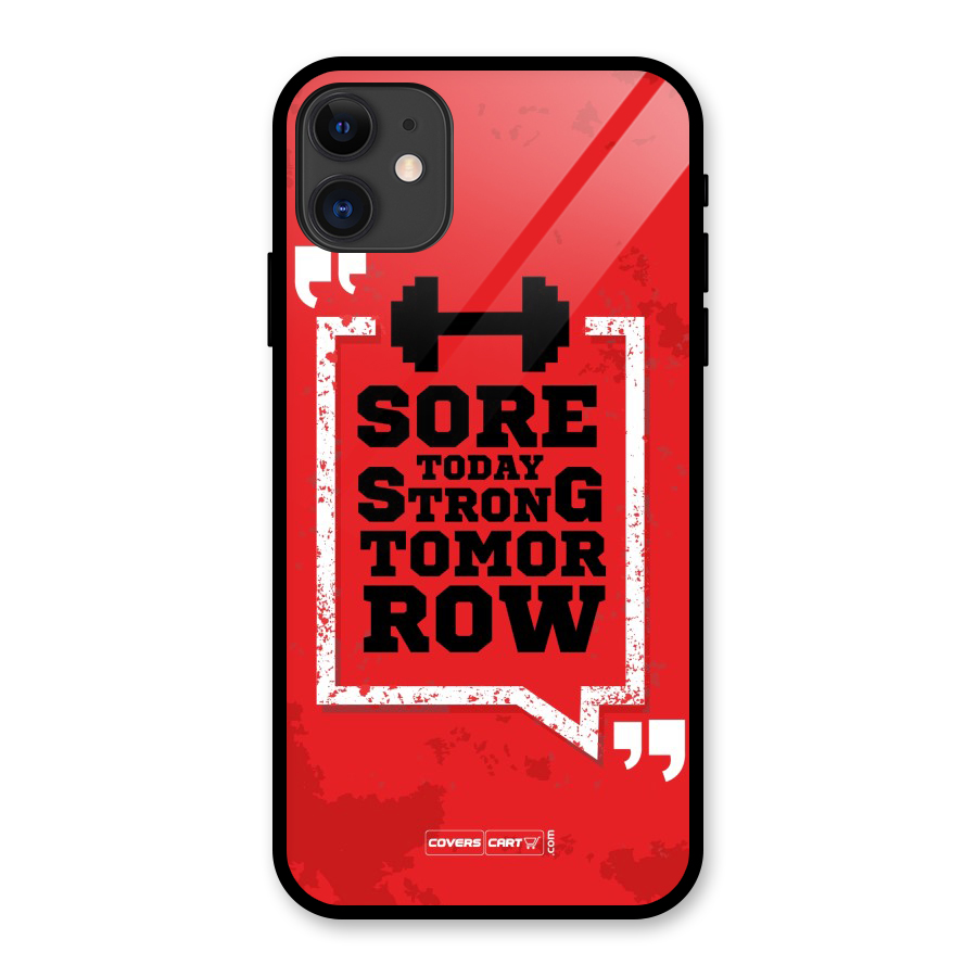 Stay Strong Glass Back Case for iPhone 11