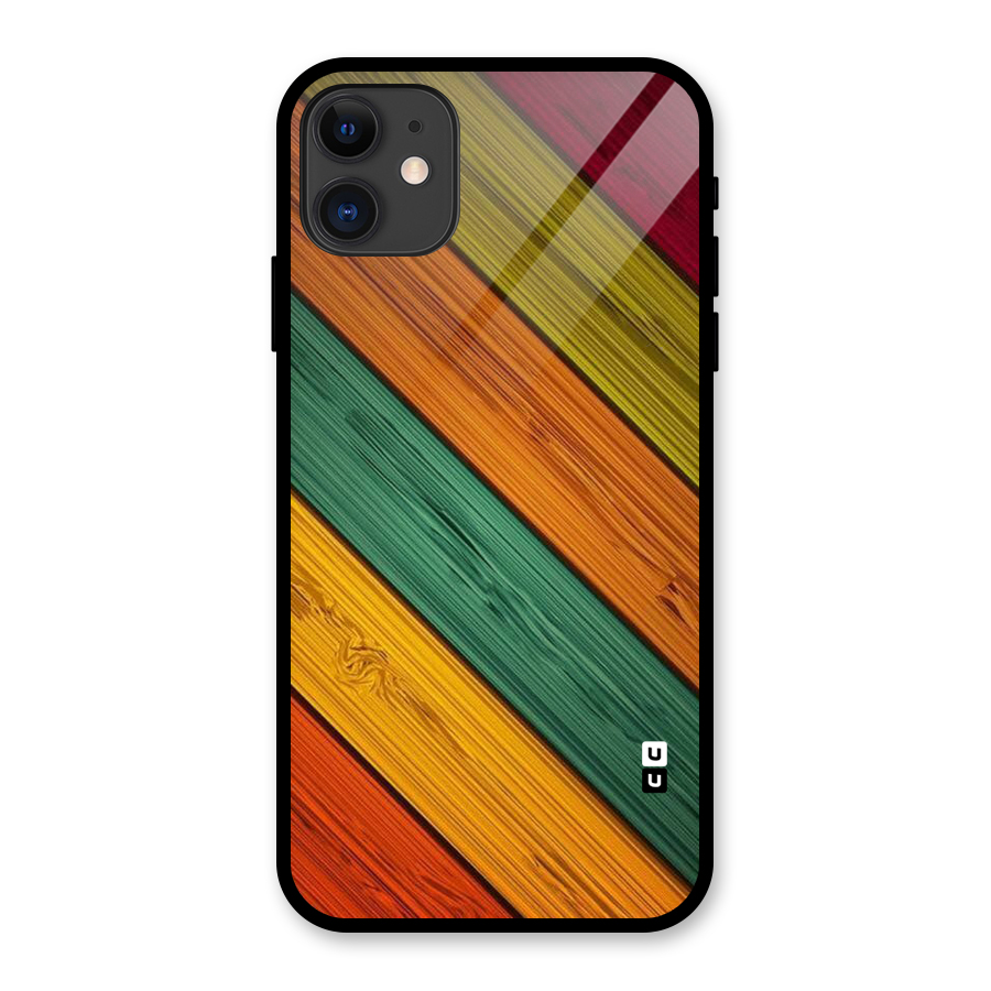 Stripes Classic Design Glass Back Case for iPhone 11