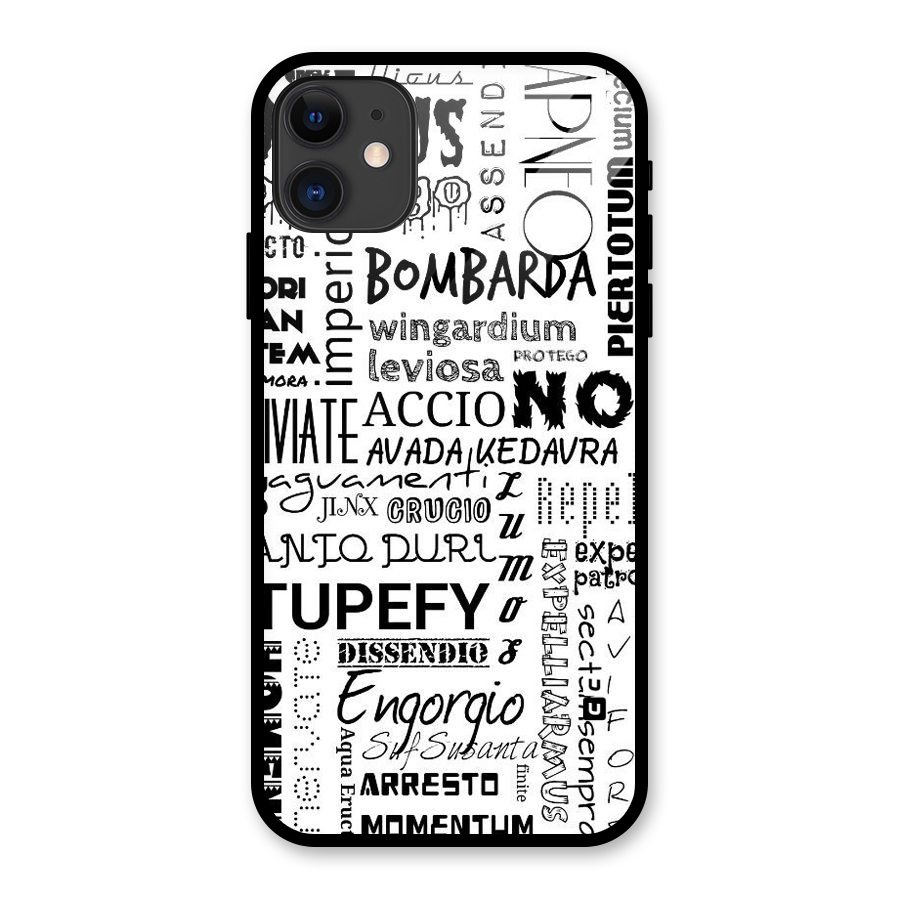 Stupefy Glass Back Case for iPhone 11