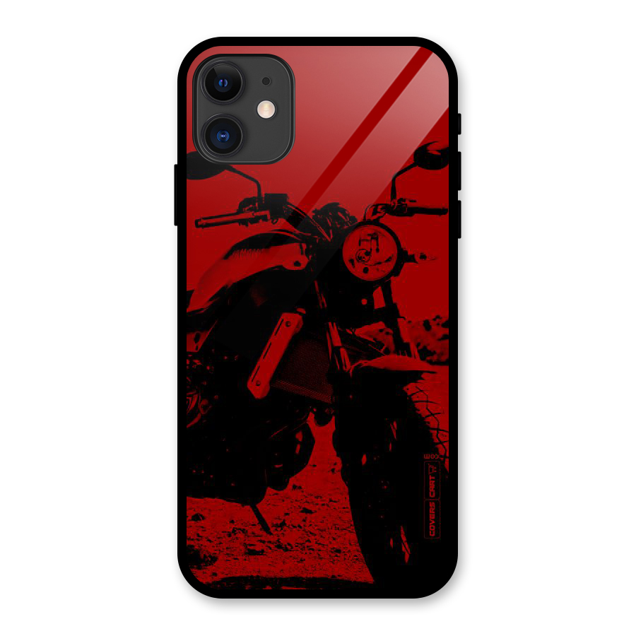 Stylish Ride Red Glass Back Case for iPhone 11