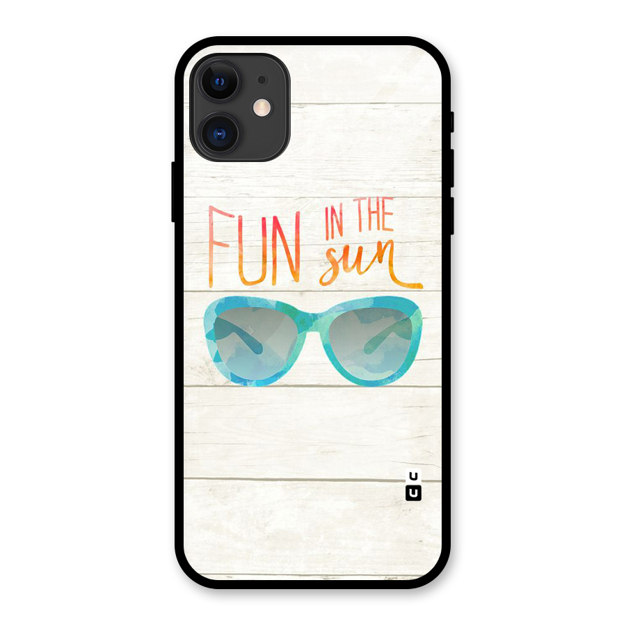 Sun Fun Glass Back Case for iPhone 11