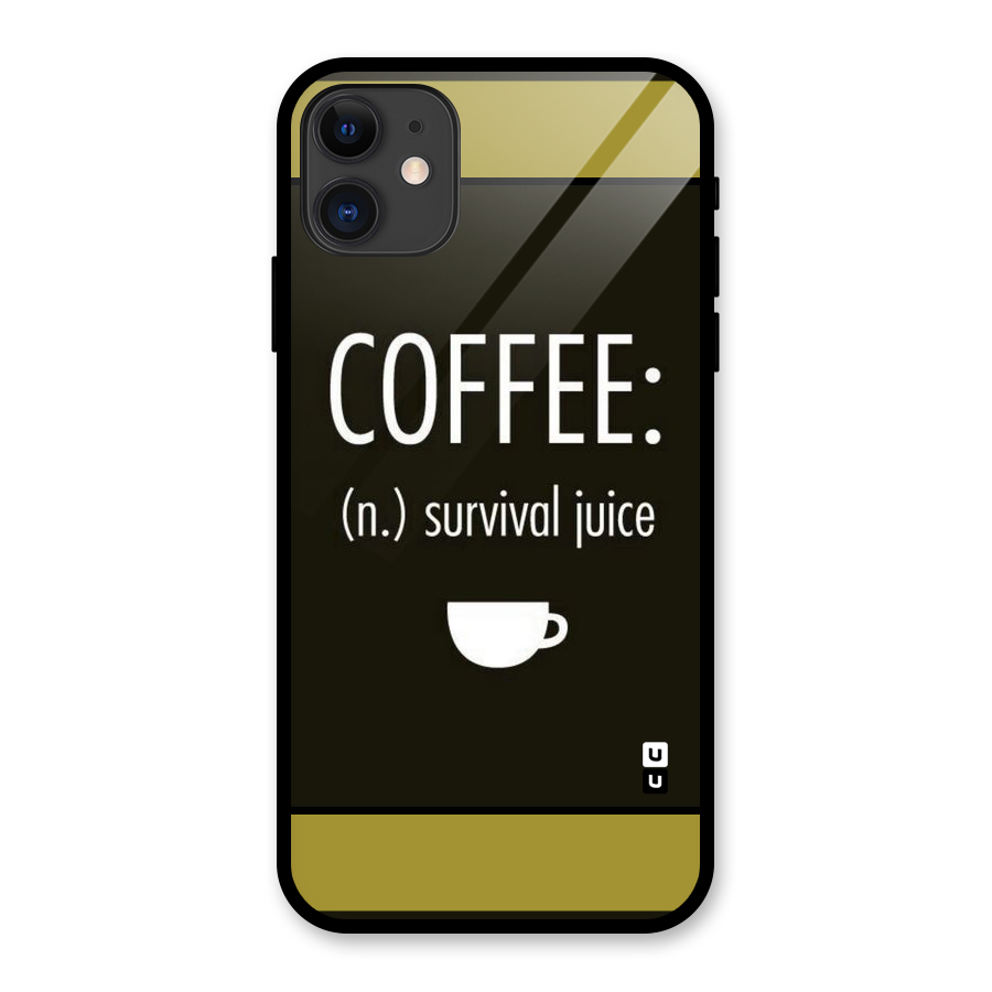 Survival Juice Glass Back Case for iPhone 11