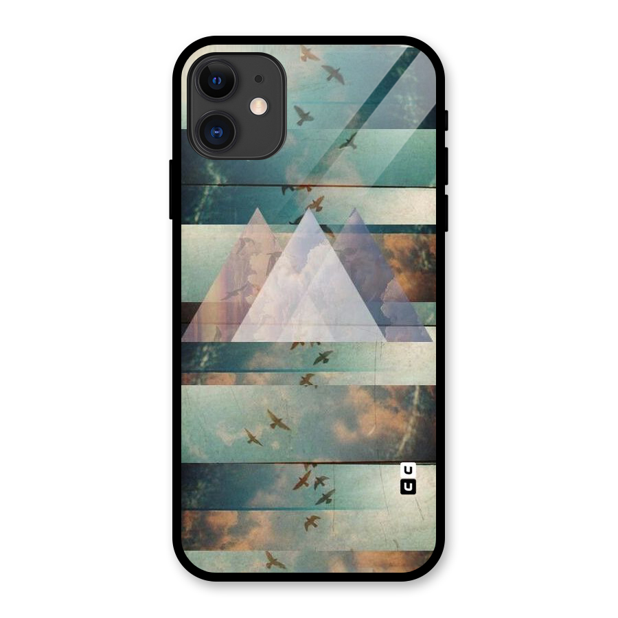 Three Triangles Glass Back Case for iPhone 11