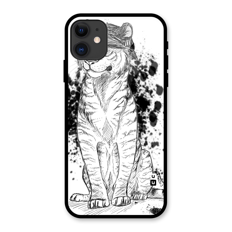 Tiger Wink Glass Back Case for iPhone 11