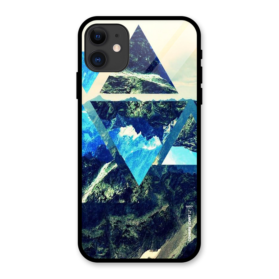 Triangular View Glass Back Case for iPhone 11