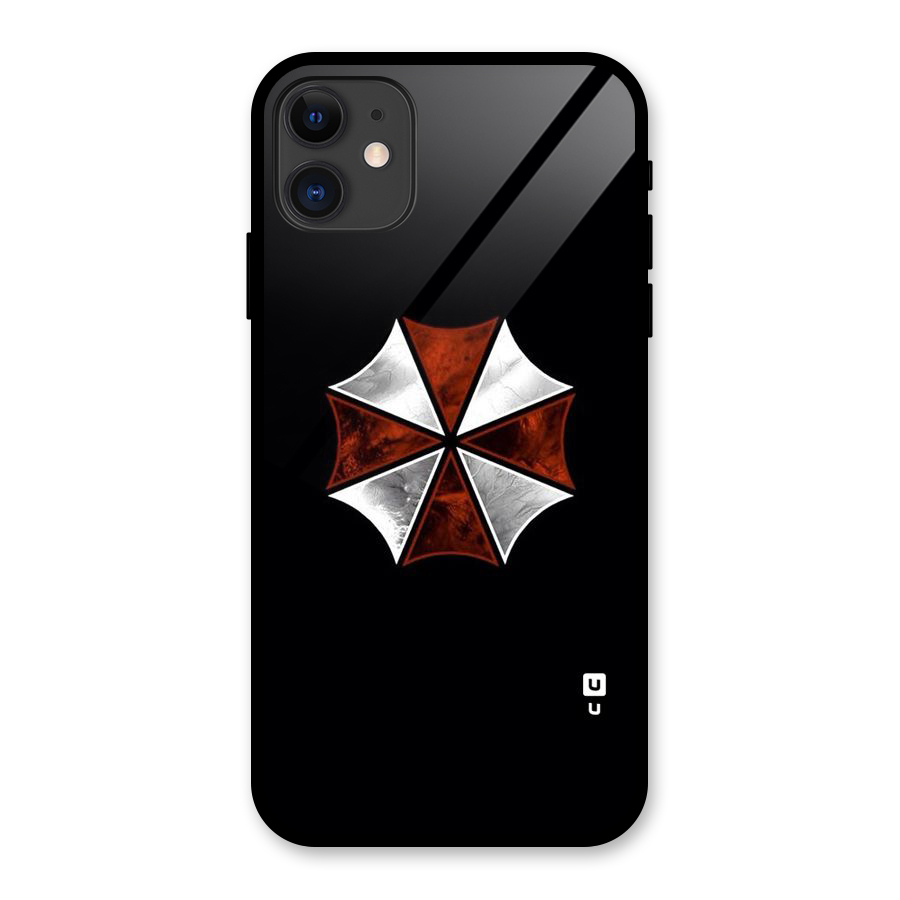 Umbrella Design Glass Back Case for iPhone 11