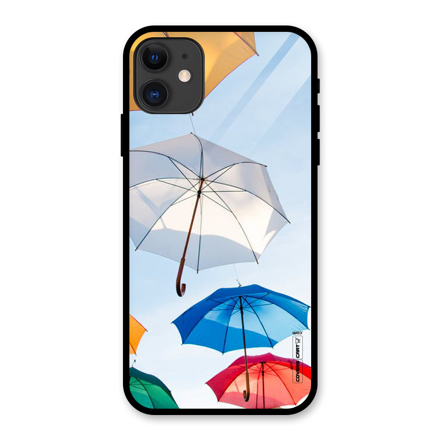 Umbrella Sky Glass Back Case for iPhone 11