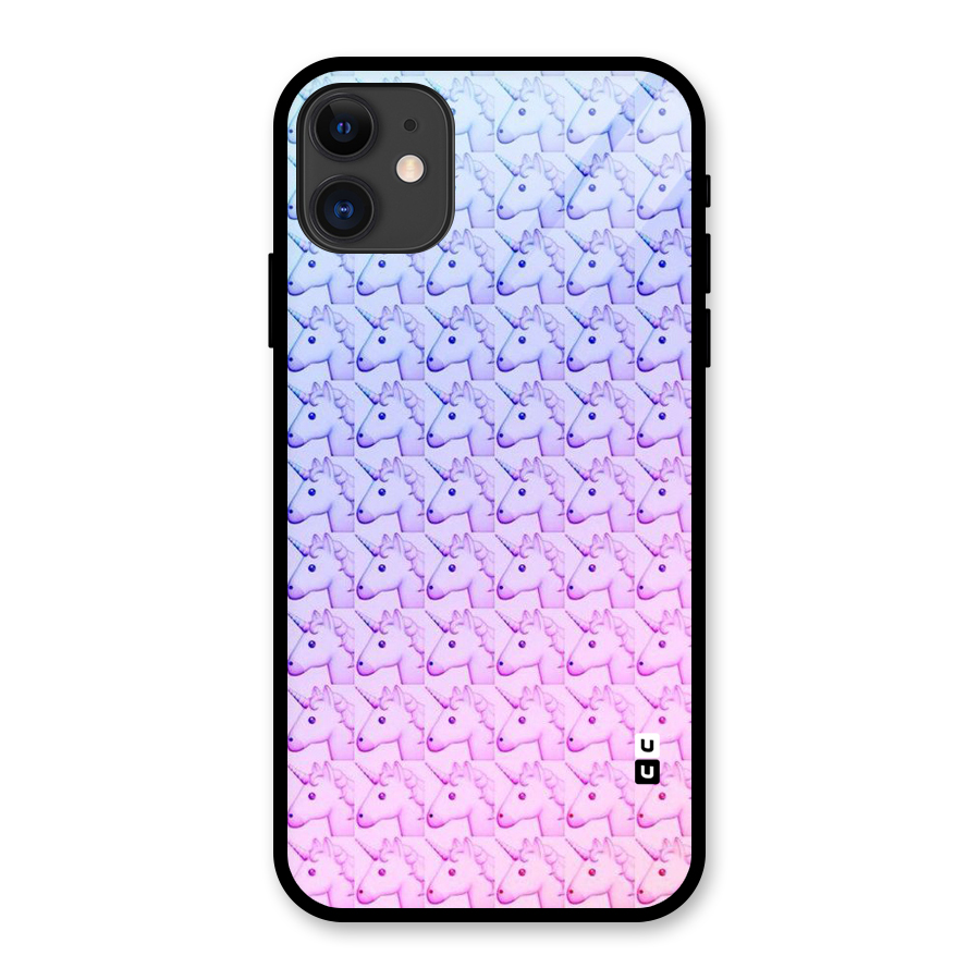 Unicorn Shade Glass Back Case for iPhone 11