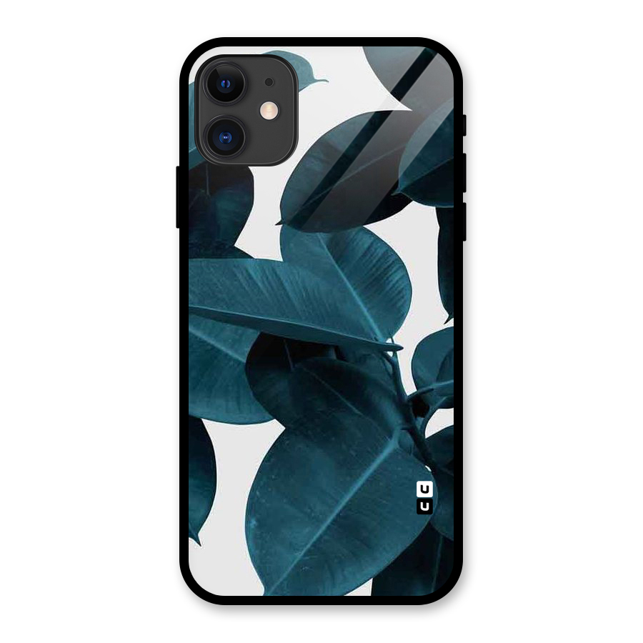 Very Aesthetic Leafs Glass Back Case for iPhone 11