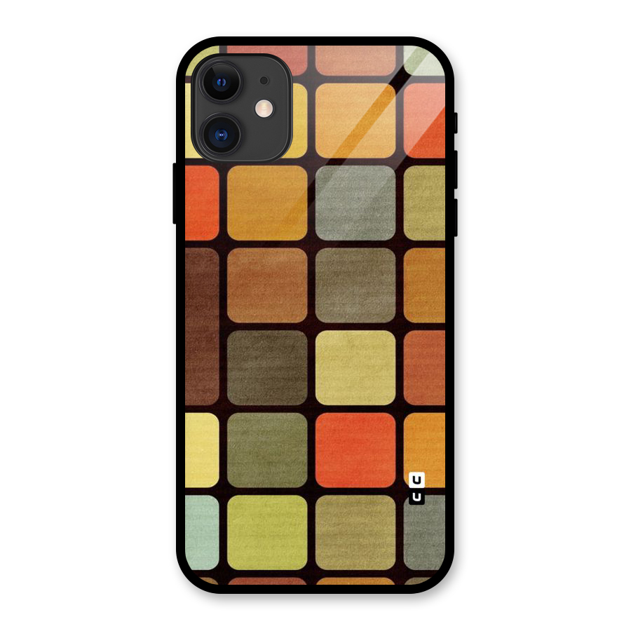 Vintage Boxes Glass Back Case for iPhone 11