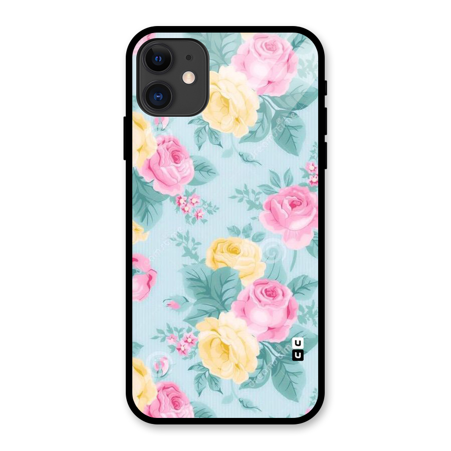 Vintage Pastels Glass Back Case for iPhone 11