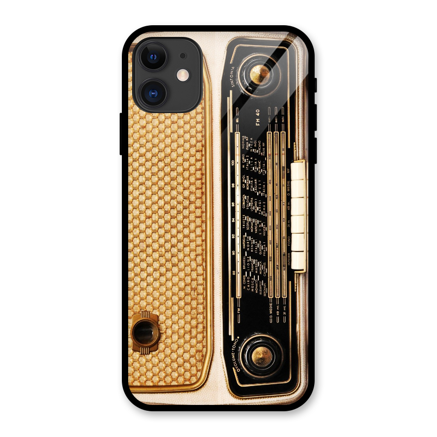 Vintage Radio Glass Back Case for iPhone 11