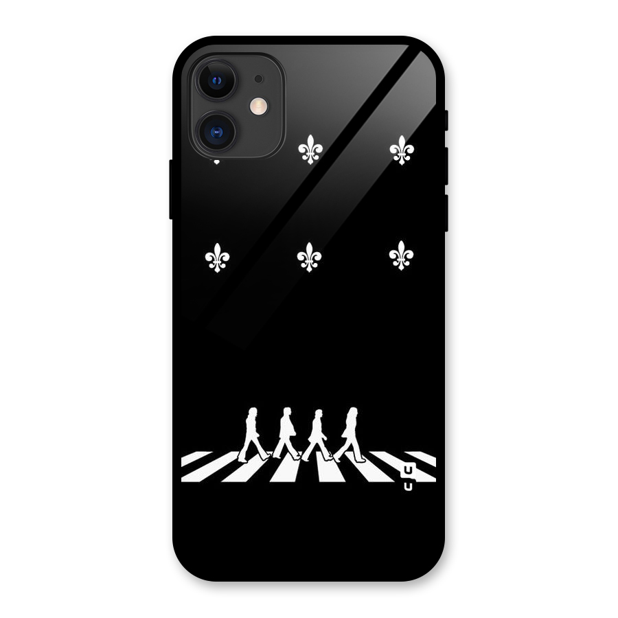 Walking Four Glass Back Case for iPhone 11