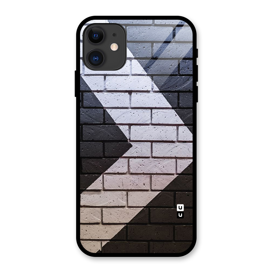 Wall Arrow Design Glass Back Case for iPhone 11