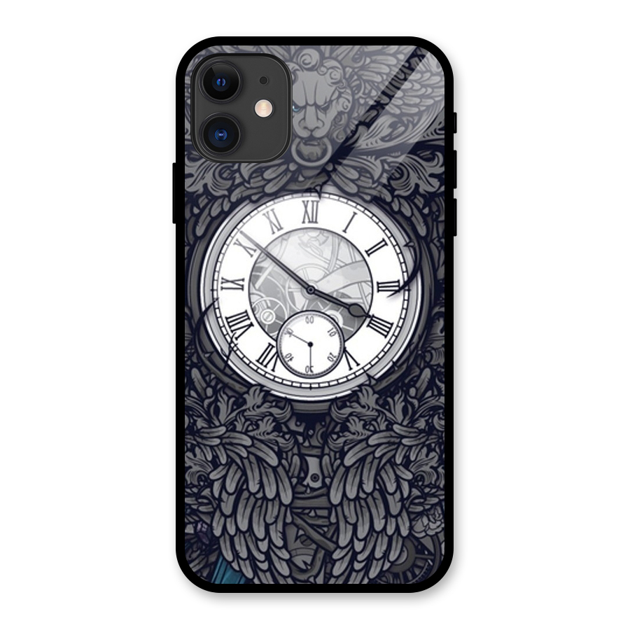Wall Clock Glass Back Case for iPhone 11