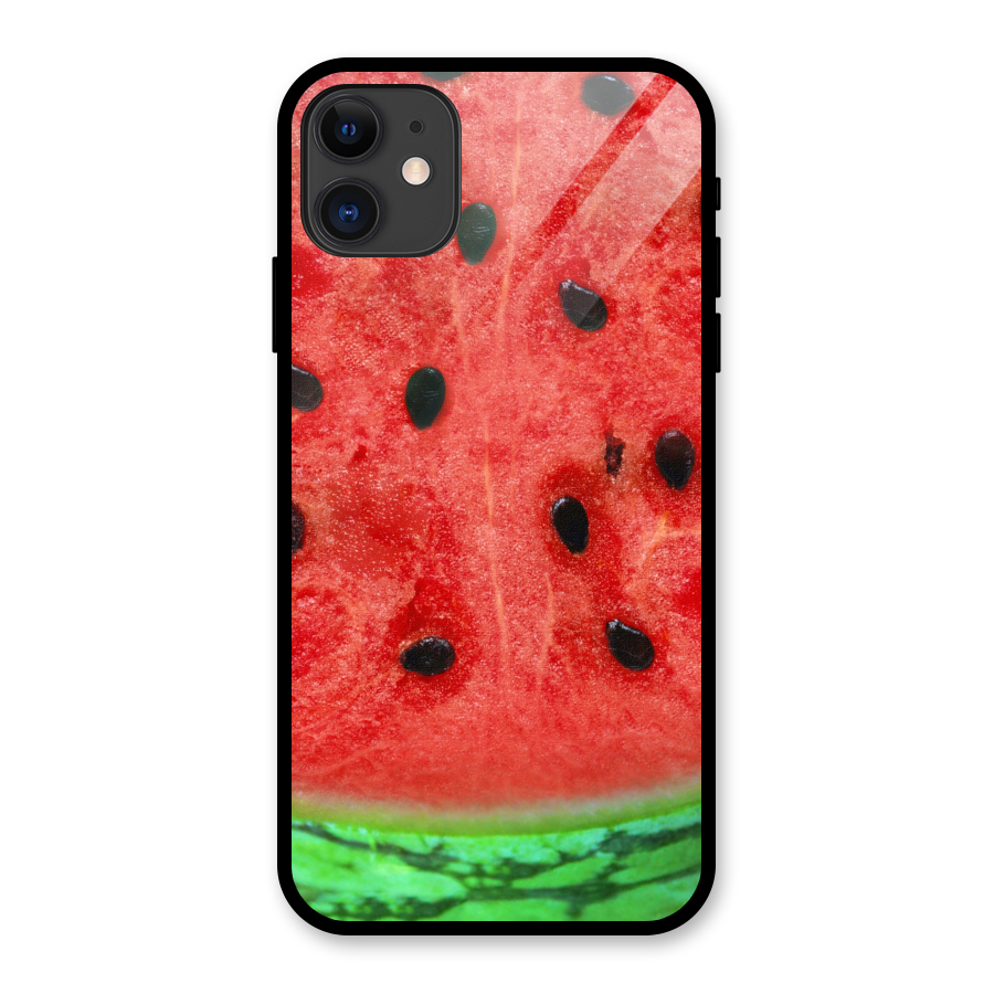 Watermelon Design Glass Back Case for iPhone 11