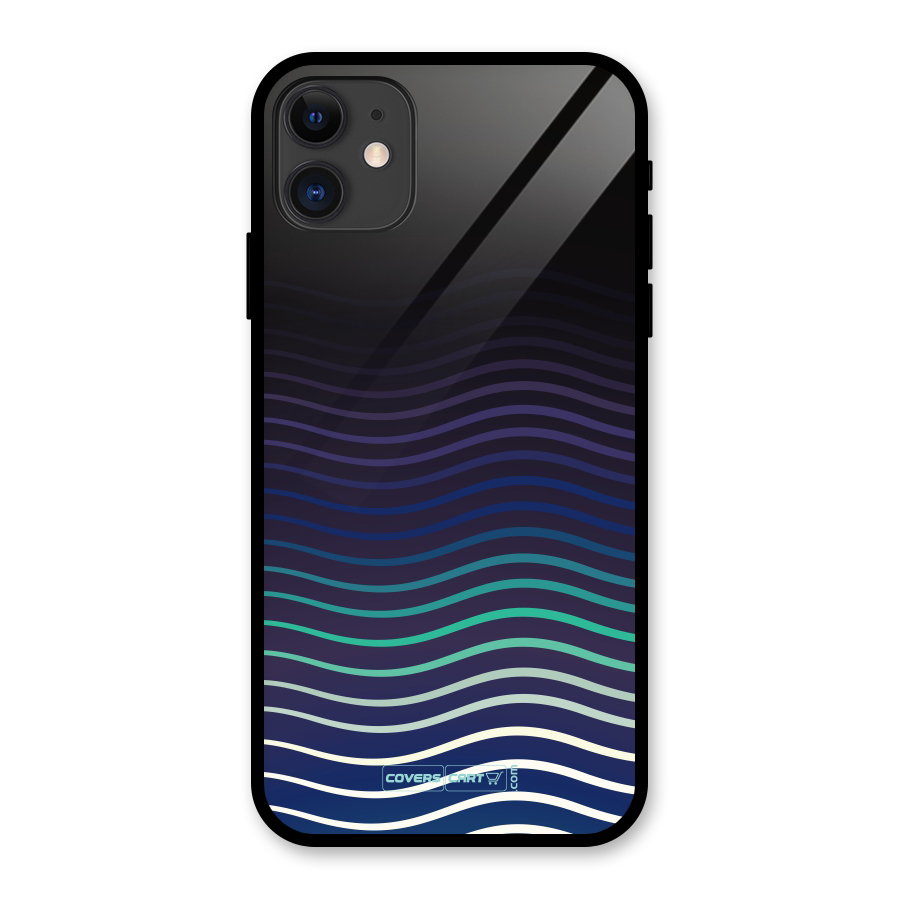 Wavy Stripes Glass Back Case for iPhone 11