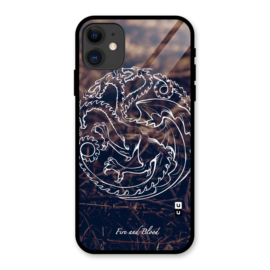 White Circle Glass Back Case for iPhone 11