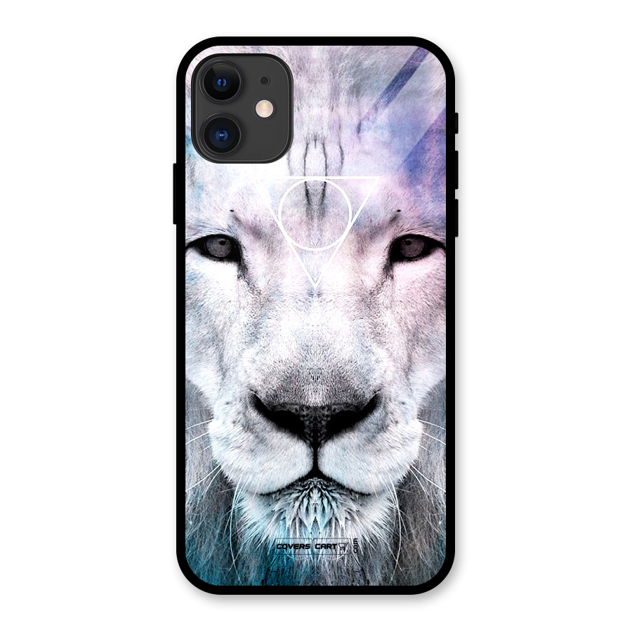 White Lion Glass Back Case for iPhone 11