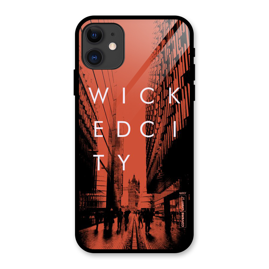 Wicked City Glass Back Case for iPhone 11