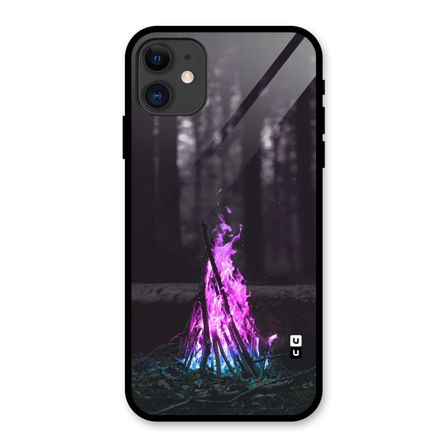 Wild Fire Glass Back Case for iPhone 11