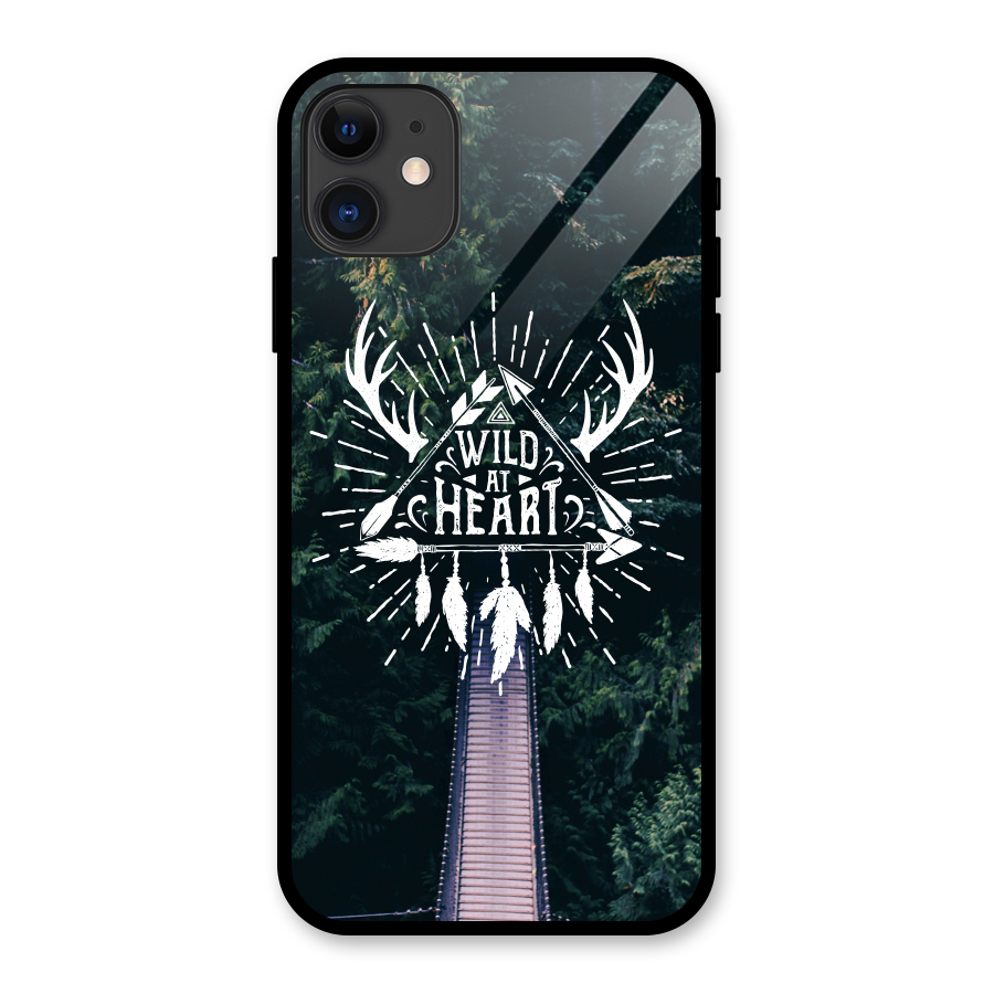 Wild Heart Glass Back Case for iPhone 11