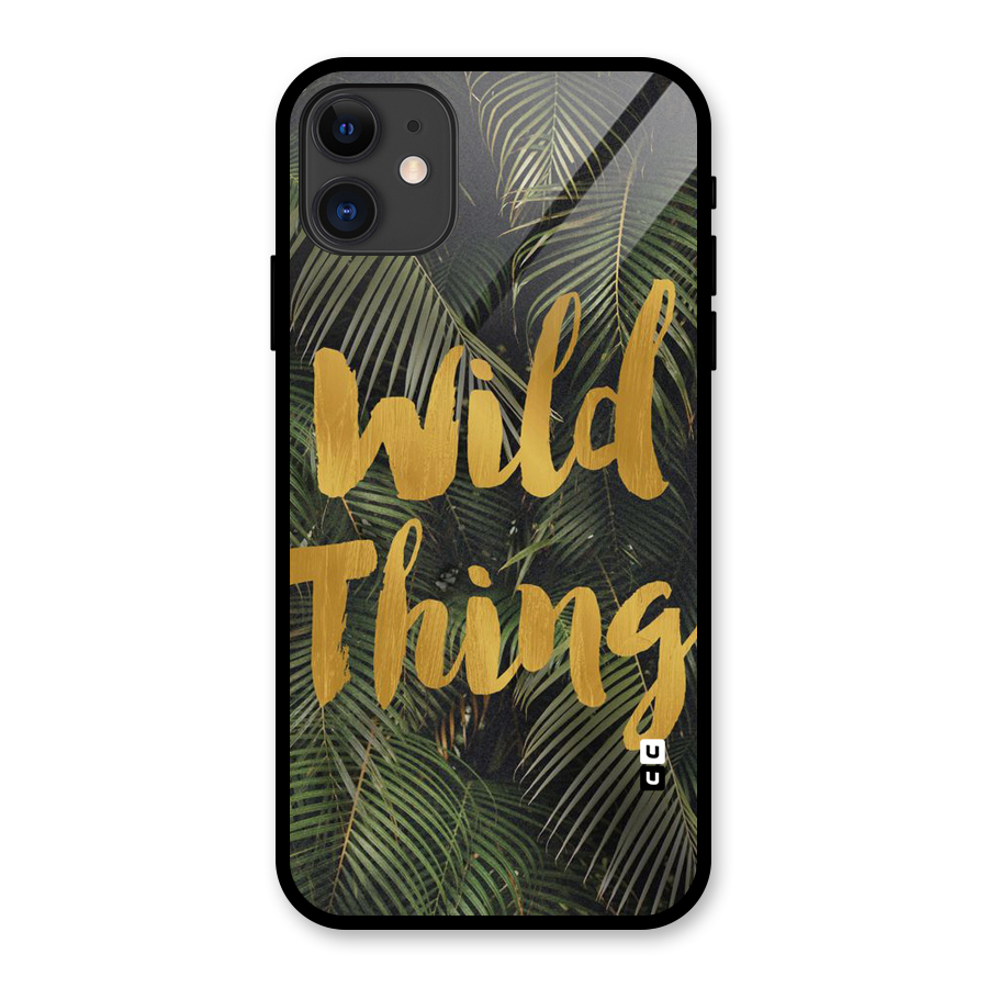 Wild Leaf Thing Glass Back Case for iPhone 11