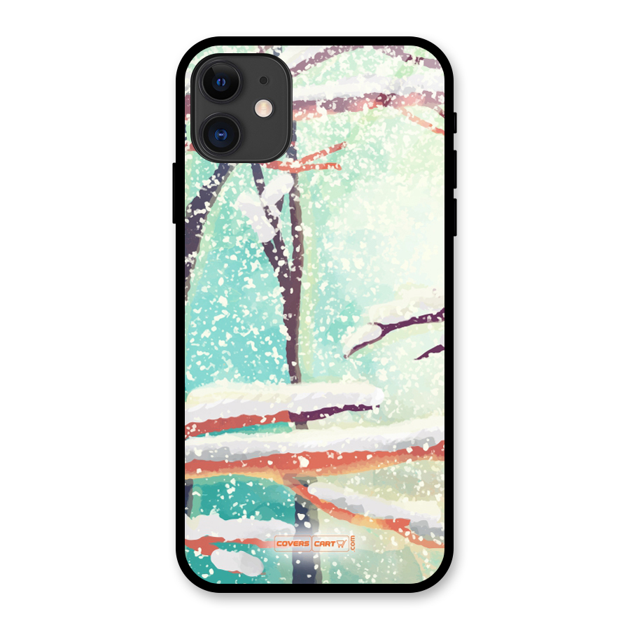 Winter Season Glass Back Case for iPhone 11