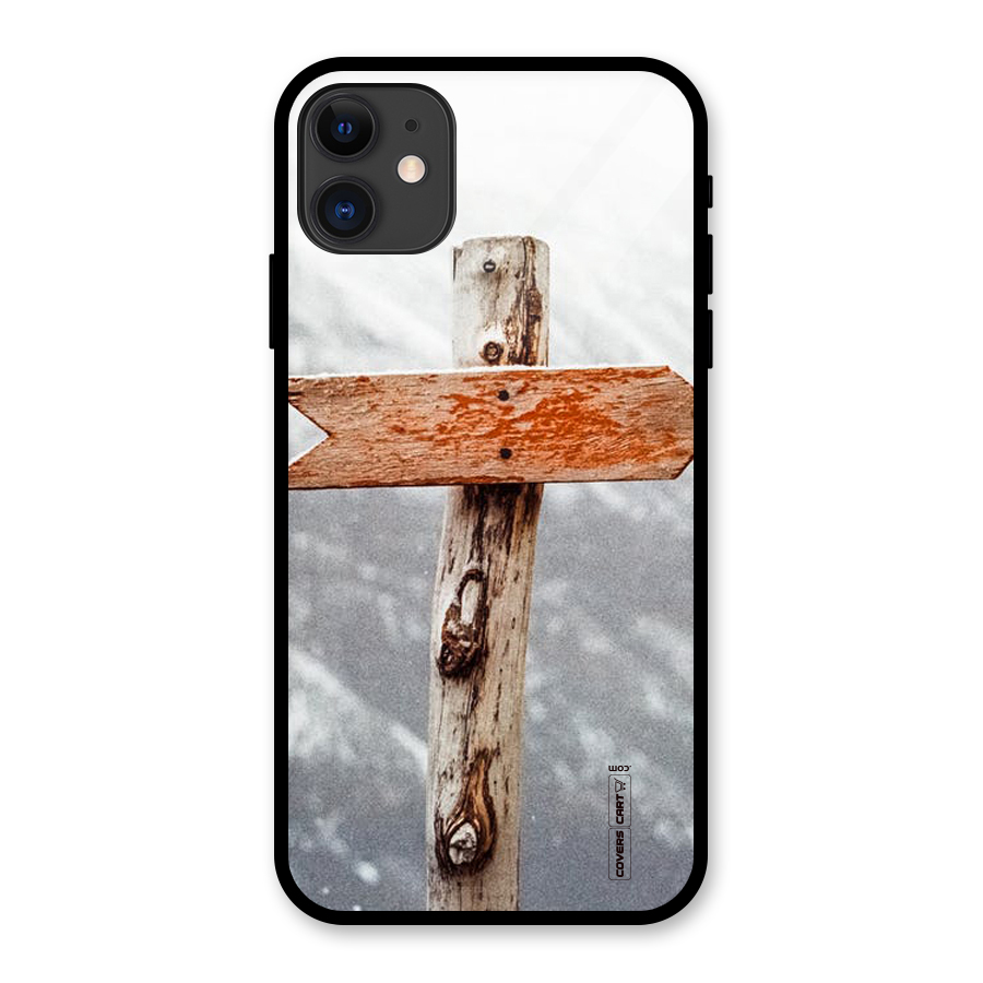 Wood And Snow Glass Back Case for iPhone 11