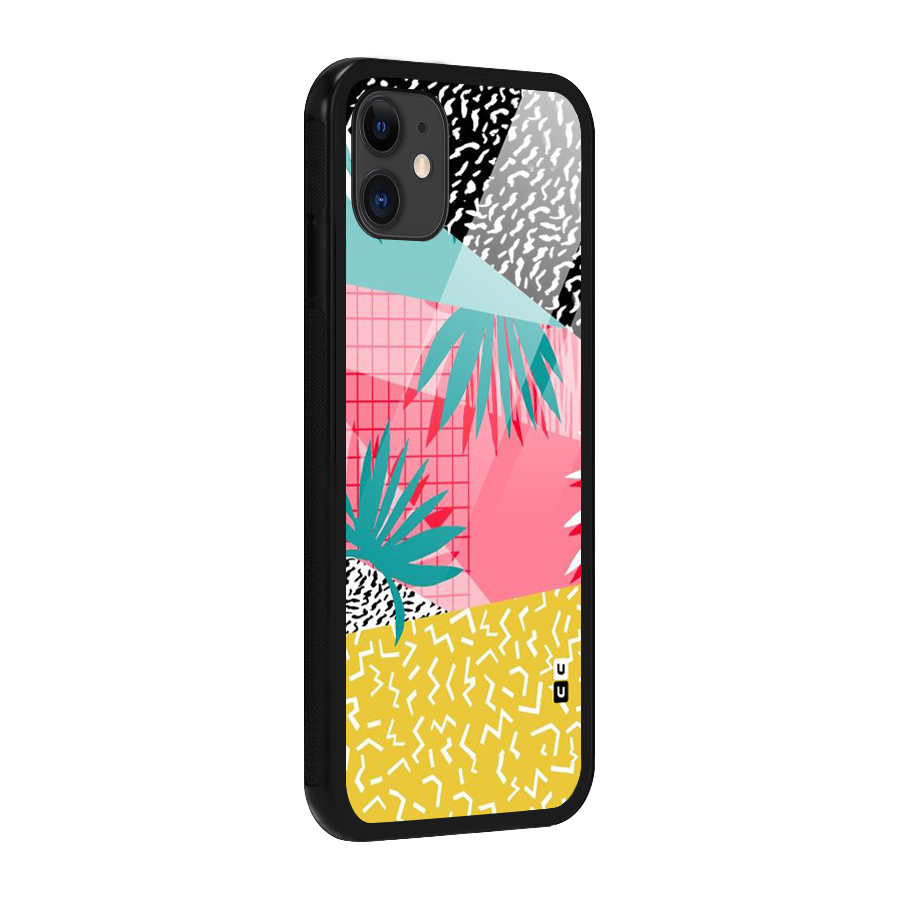 Abstract Grass Hues Glass Back Case for iPhone 11