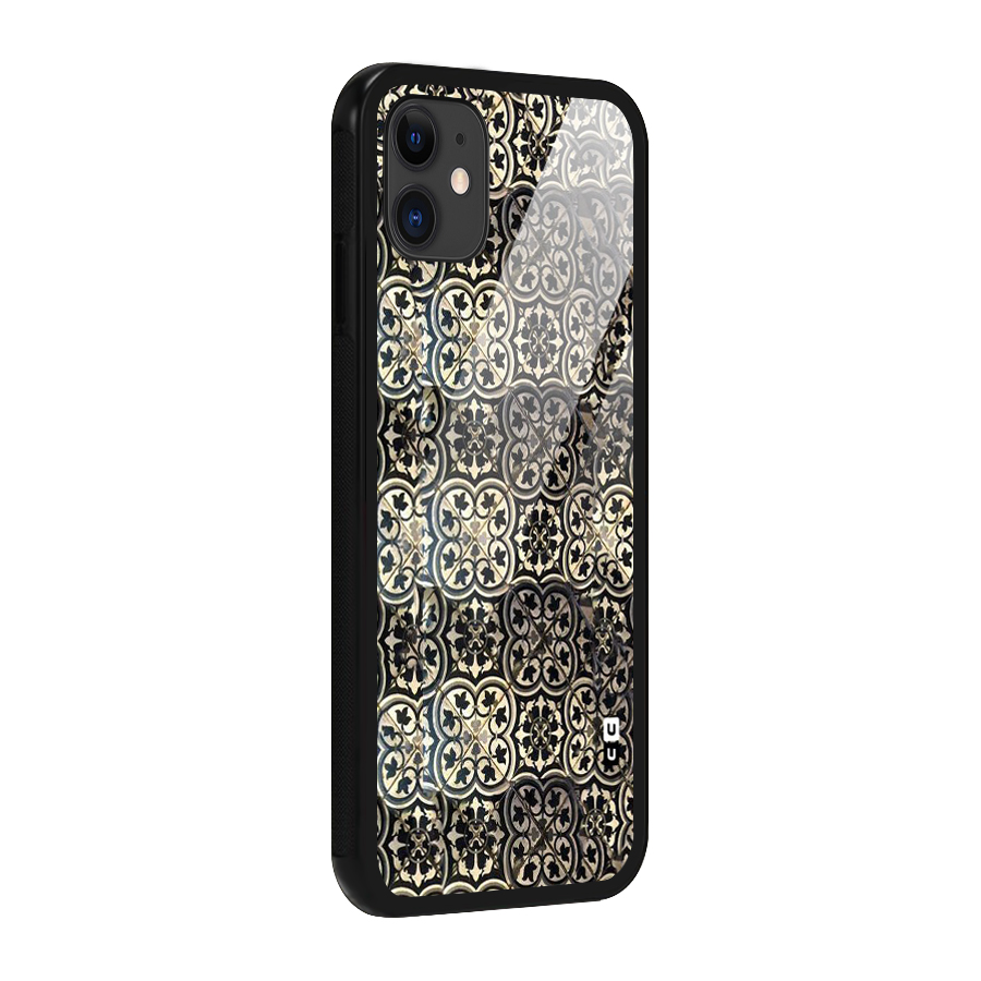 Abstract Tile Glass Back Case for iPhone 11