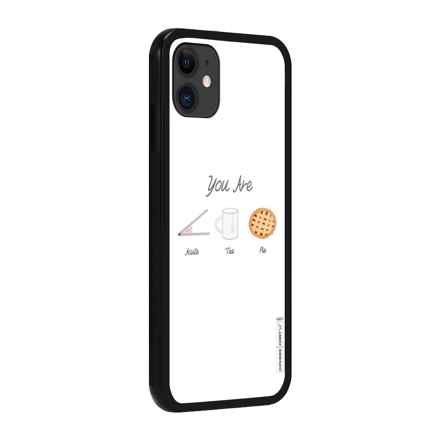 Acute Tea Pie Glass Back Case for iPhone 11