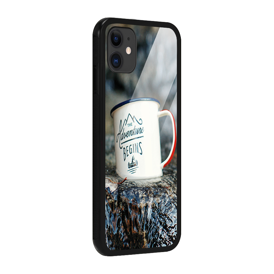 Adventure Begins Glass Back Case for iPhone 11