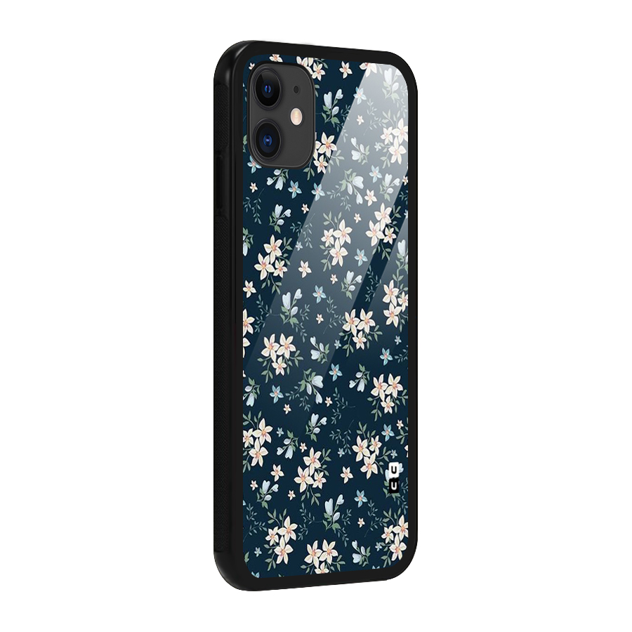 Aesthetic Bloom Glass Back Case for iPhone 11