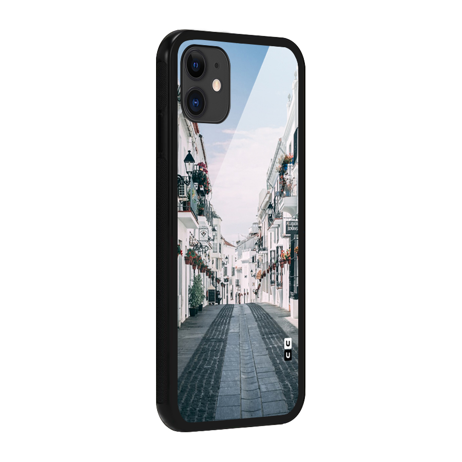 Aesthetic Street Glass Back Case for iPhone 11