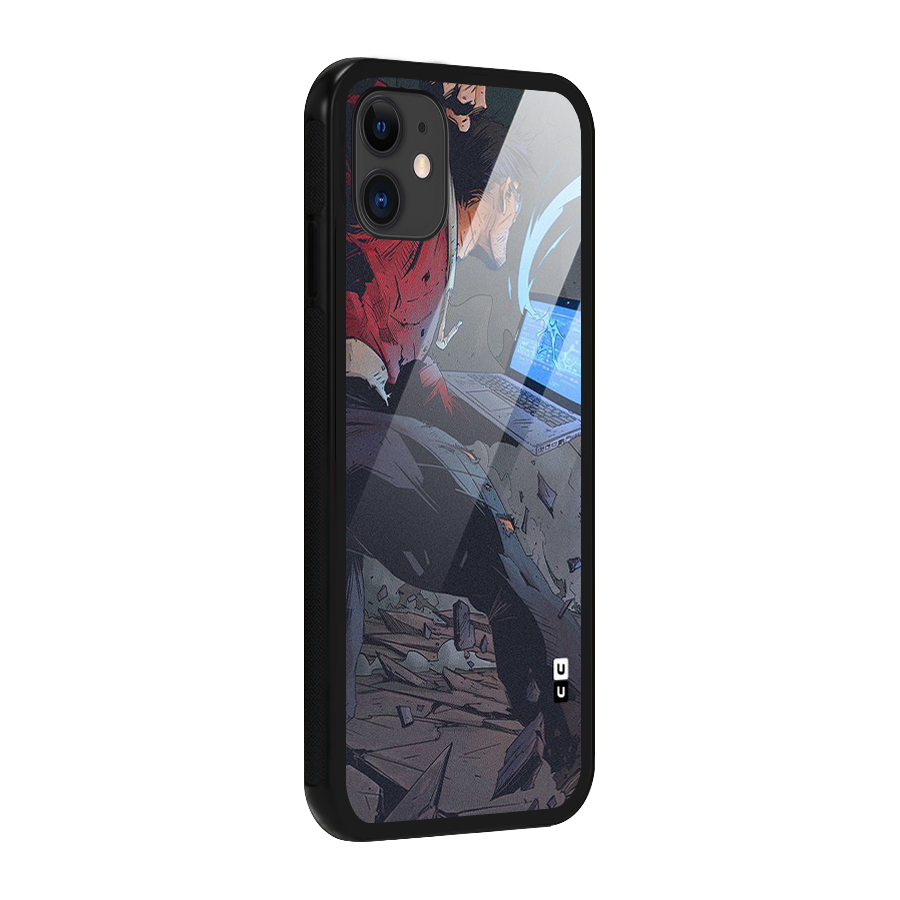 Angry Programmer Glass Back Case for iPhone 11