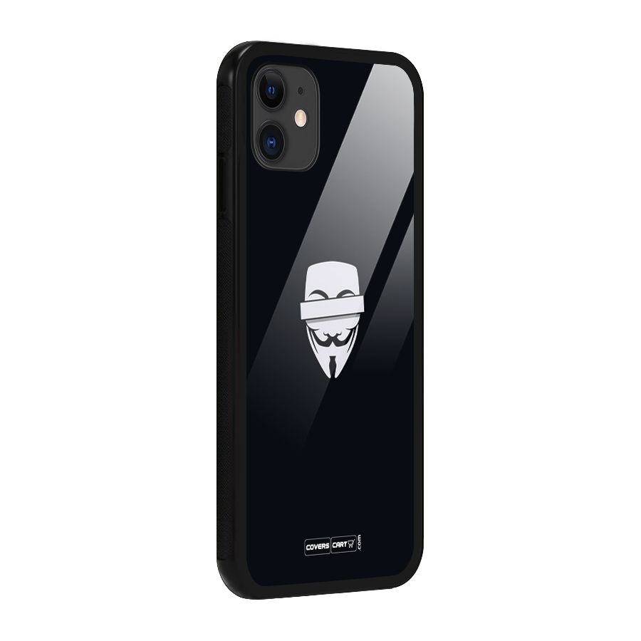 Anonymous Mask Glass Back Case for iPhone 11