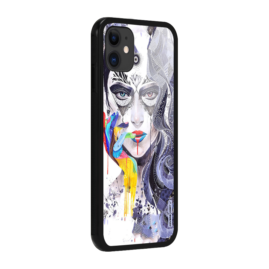 Astonishing Artwork Glass Back Case for iPhone 11