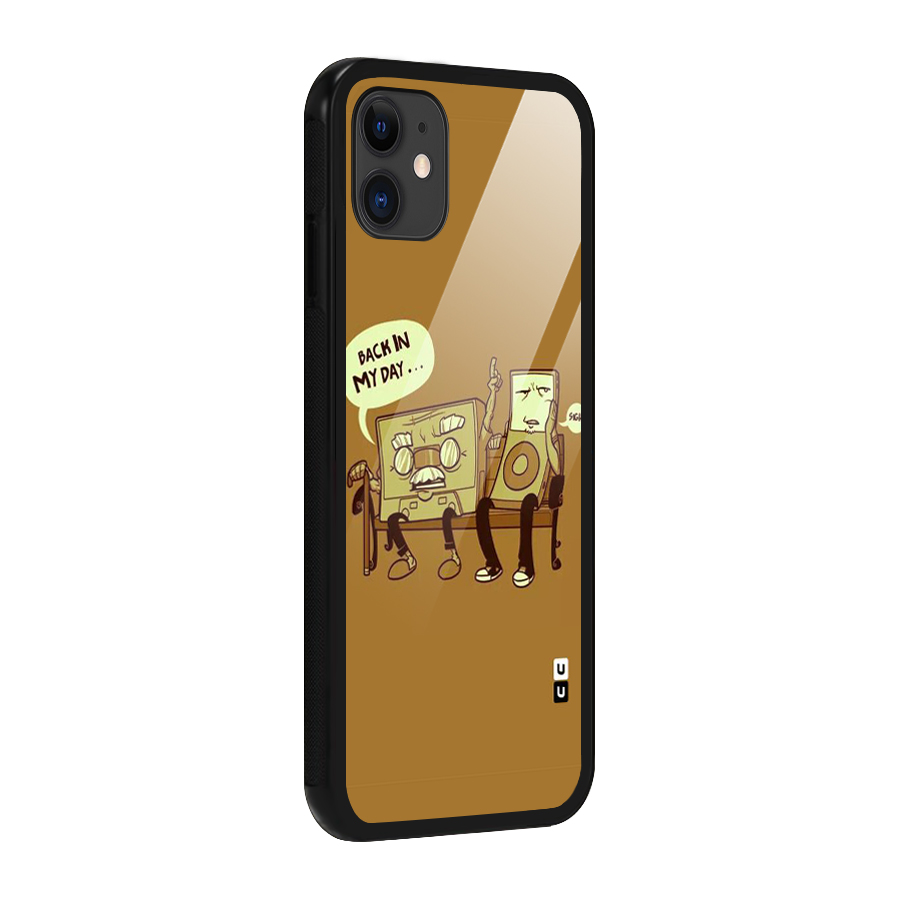 Back In Day Casette Glass Back Case for iPhone 11