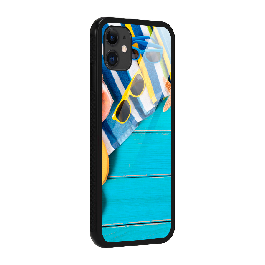 Beach Ready Glass Back Case for iPhone 11