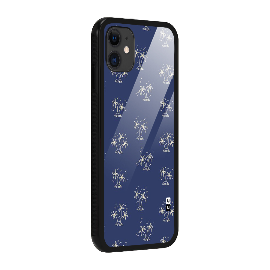 Beach Trees Glass Back Case for iPhone 11