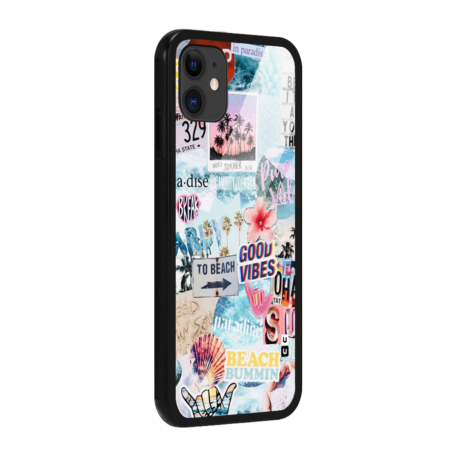 Beaching Life Glass Back Case for iPhone 11