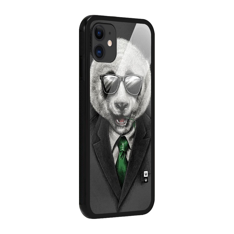 Bear Face Glass Back Case for iPhone 11
