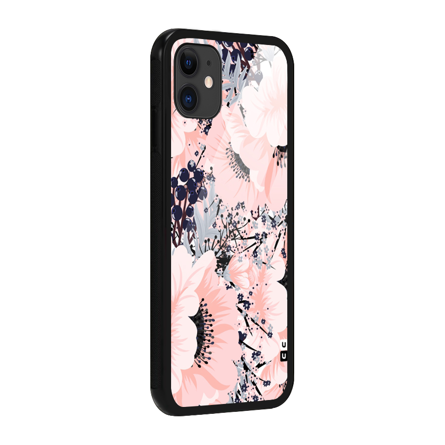 Beautiful Flowers Glass Back Case for iPhone 11