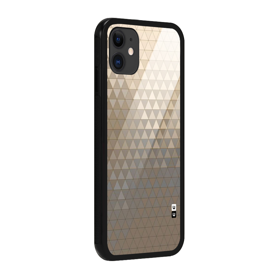 Beautiful Golden Pattern Glass Back Case for iPhone 11